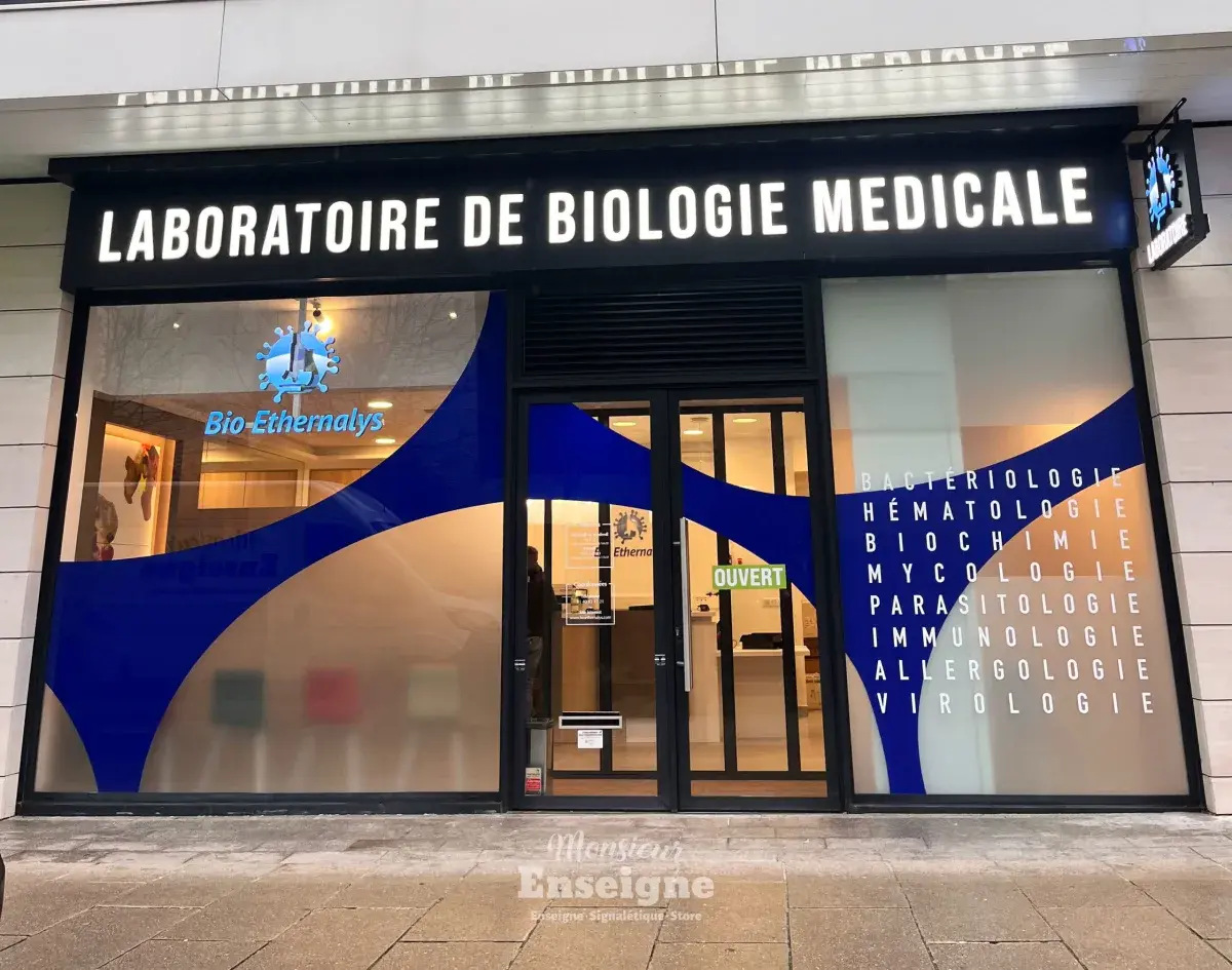 Enseignes lumineuses Bio Ethernalys – Issy-les-Moulineaux