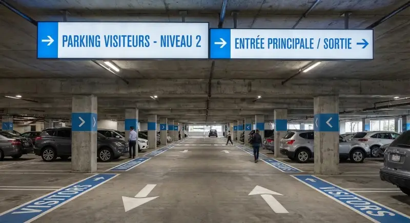 Fléchage & orientation - Signalétique intérieure | Monsieur Sticker