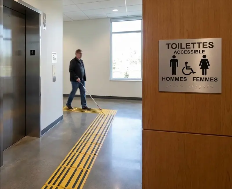 Signalétique PMR - Signalétique intérieure | Monsieur Sticker