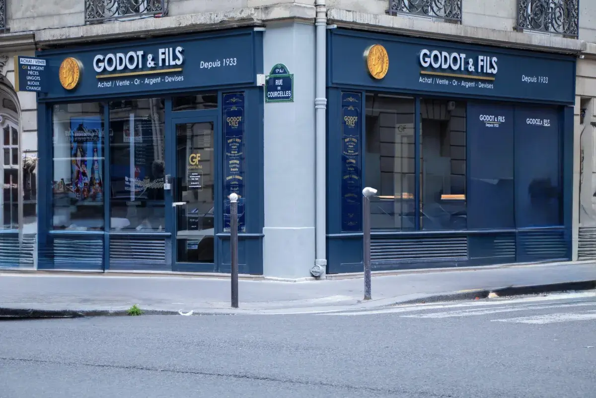 Enseigne Courcelles – Godot & Fils